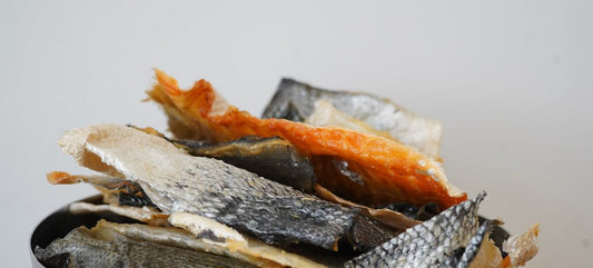 Salmon skin dog treats